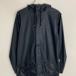 Navy Blue Rains Jacket
